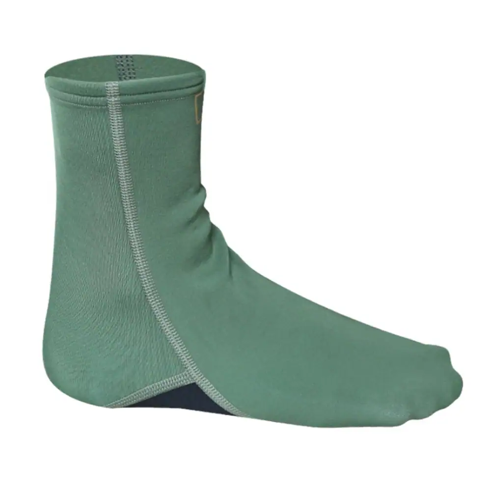 HIKO Slim neoprene socks olive – 0.5 mm ultra-flexible water sports socks side view